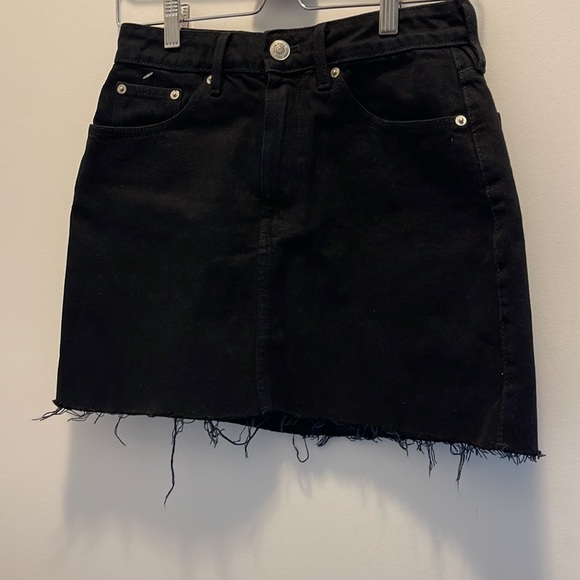 SOLD | Zara | Black Denim Skirt - Picture 2 of 5